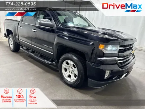 Black 2017 Chevrolet Silverado 1500 Crew Cab Z71 LTZ Pickup 4D 5 3/4 ft for sale in West Bridgewater, MA