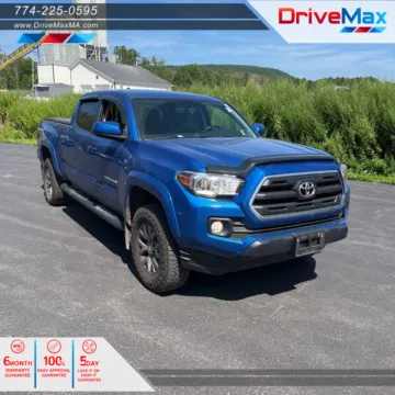 Blue 2016 Toyota Tacoma Double Cab SR5 Pickup 4D 6 ft for sale in West Bridgewater, MA