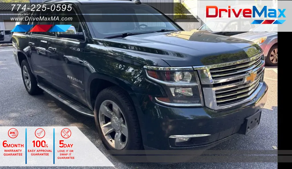 Green 2016 Chevrolet Suburban LTZ Sport Utility 4D for sale in West Bridgewater, MA