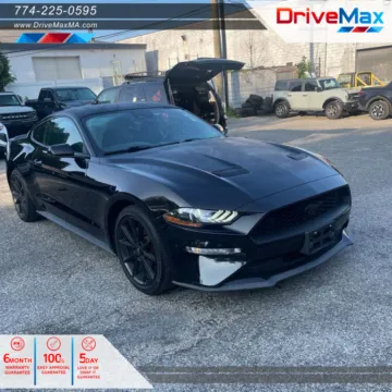 Black 2018 Ford Mustang EcoBoost Premium Coupe 2D for sale in West Bridgewater, MA