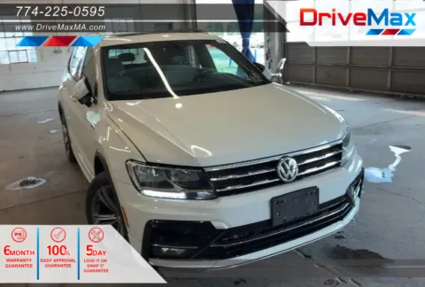White 2019 Volkswagen Tiguan 2.0T SEL R-Line 4Motion Sport Utility 4D for sale in West Bridgewater, MA