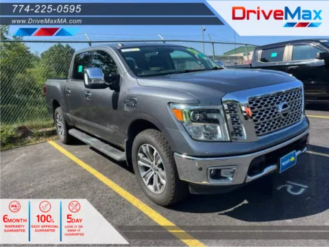 Gray 2017 Nissan Titan Crew Cab SL Pickup 4D 5 1/2 ft for sale in West Bridgewater, MA
