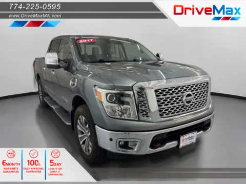 Gray 2017 Nissan Titan Crew Cab SL Pickup 4D 5 1/2 ft for sale in West Bridgewater, MA