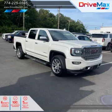 White 2018 GMC Sierra 1500 Crew Cab Denali Pickup 4D 5 3/4 ft for sale in West Bridgewater, MA