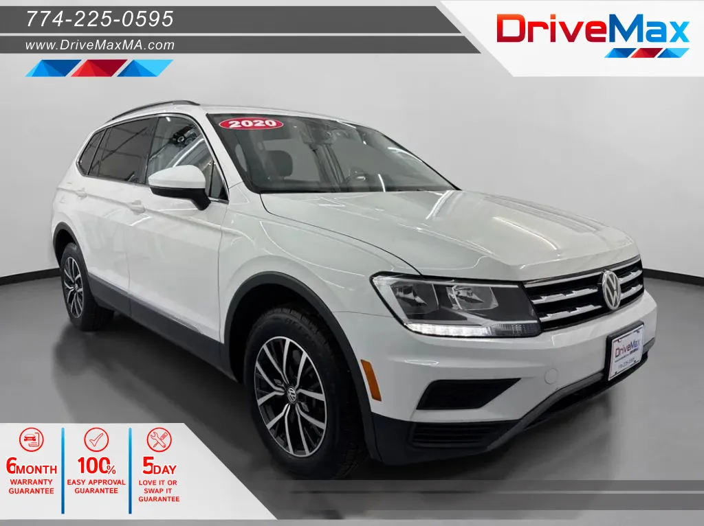 White 2020 Volkswagen Tiguan SE 4MOTION Sport Utility 4D for sale in West Bridgewater, MA