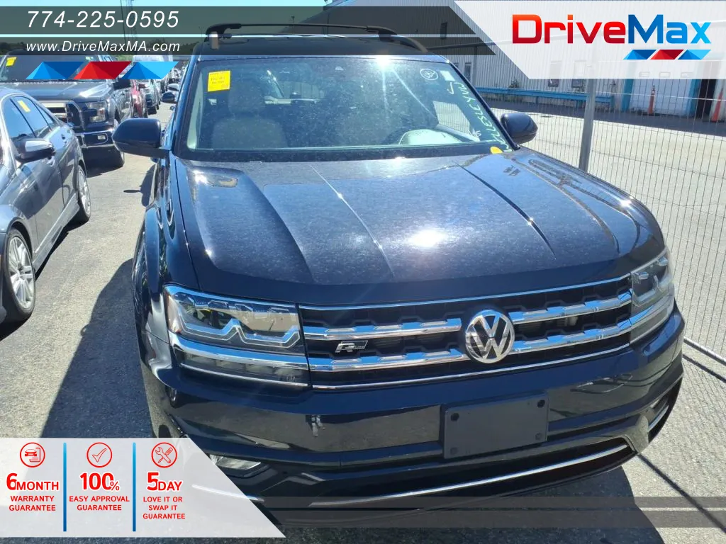 Black 2019 Volkswagen Atlas SE R-Line 4Motion w/Tech Pkg Sport Utility 4D for sale in West Bridgewater, MA