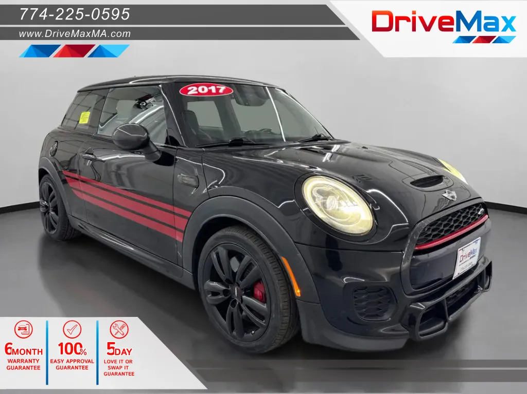 Black 2017 MINI Hardtop 2 Door John Cooper Works Hatchback 2D for sale in West Bridgewater, MA