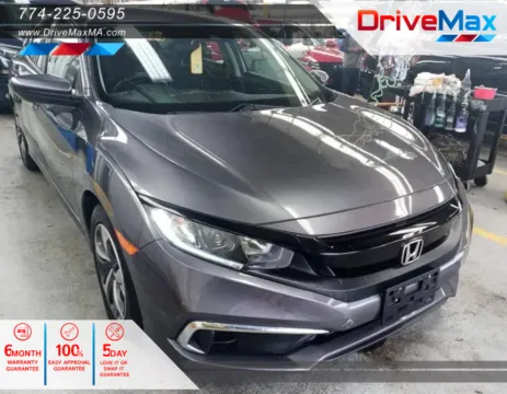 Gray 2019 Honda Civic LX Sedan 4D for sale in West Bridgewater, MA