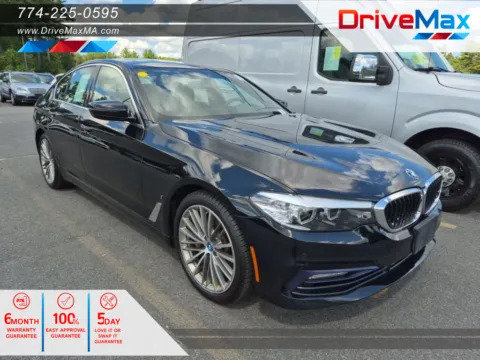 Black 2018 BMW 5 Series 530e xDrive iPerformance Sedan 4D for sale in West Bridgewater, MA