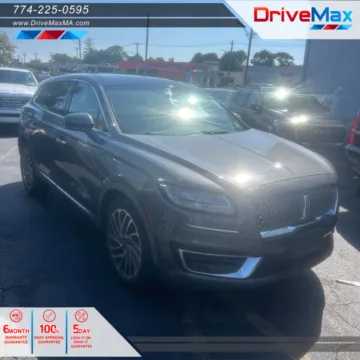 Gray 2019 Lincoln Nautilus Reserve Sport Utility 4D for sale in West Bridgewater, MA