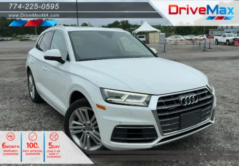 White 2018 Audi Q5 Premium Plus Sport Utility 4D for sale in West Bridgewater, MA