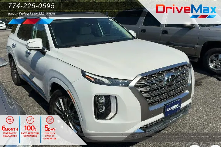 White 2020 Hyundai Palisade Limited Sport Utility 4D for sale in West Bridgewater, MA