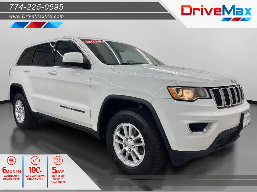 White 2018 Jeep Grand Cherokee Laredo Sport Utility 4D for sale in West Bridgewater, MA
