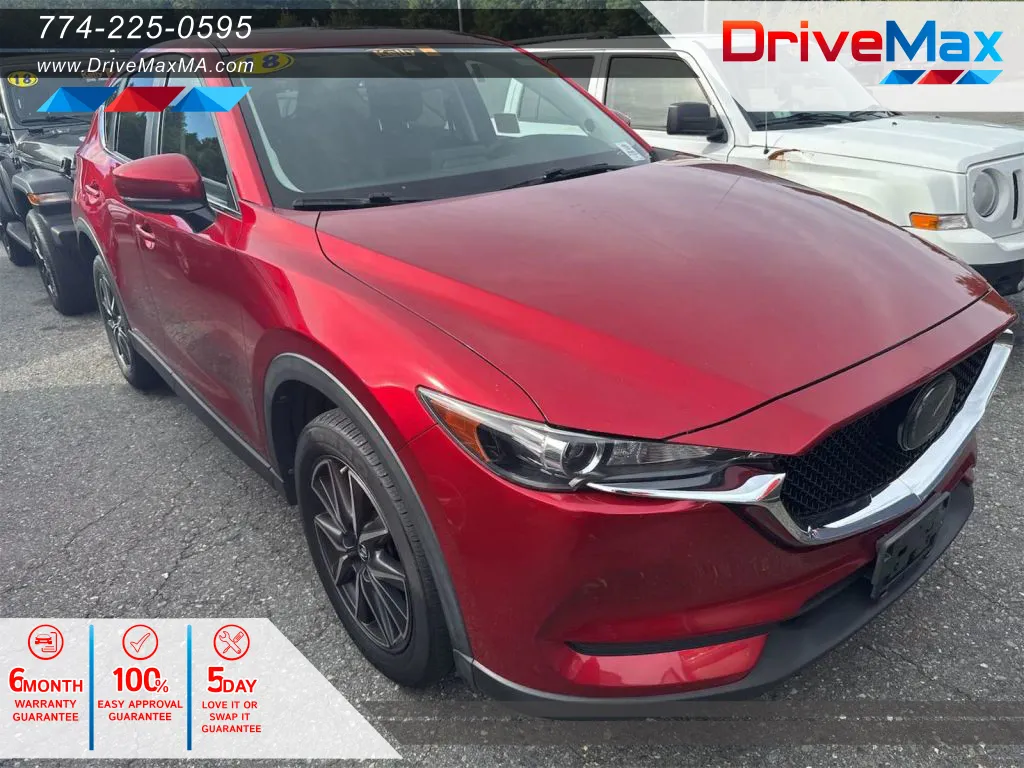 Red 2018 MAZDA CX-5 Touring Sport Utility 4D for sale in West Bridgewater, MA