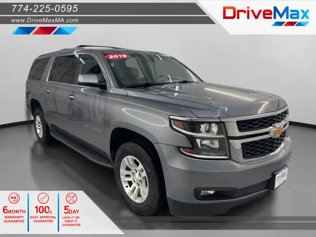 Gray 2019 Chevrolet Suburban LT Sport Utility 4D for sale in West Bridgewater, MA