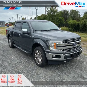 Gray 2019 Ford F-150 SuperCrew Cab Lariat Pickup 4D 5 1/2 ft for sale in West Bridgewater, MA