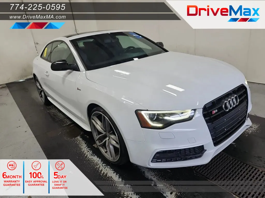 White 2016 Audi S5 Premium Plus Coupe 2D for sale in West Bridgewater, MA