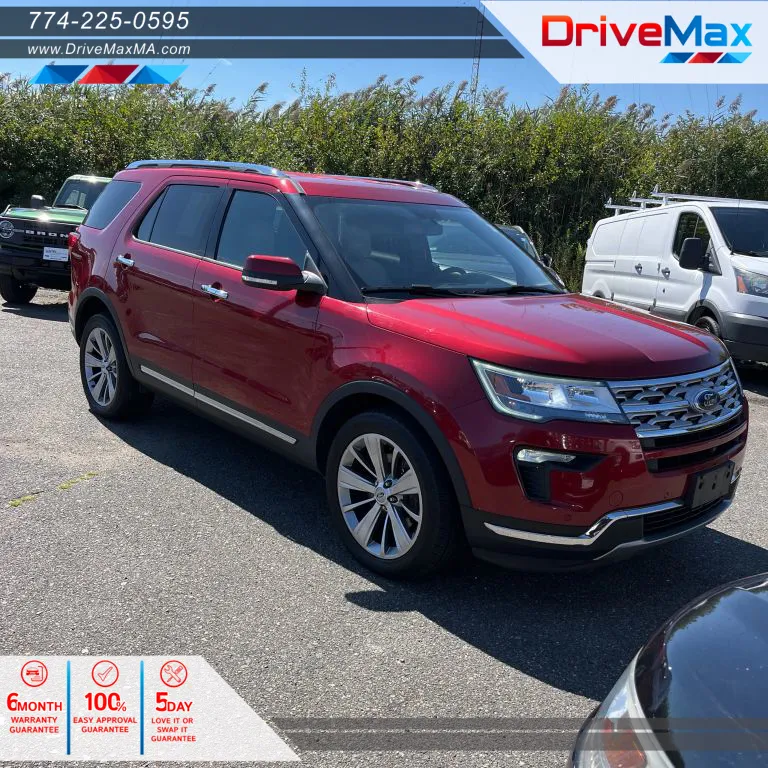 Red 2018 Ford Explorer Limited Sport Utility 4D for sale in West Bridgewater, MA