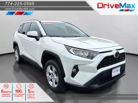 White 2020 Toyota RAV4 XLE Sport Utility 4D for sale in West Bridgewater, MA