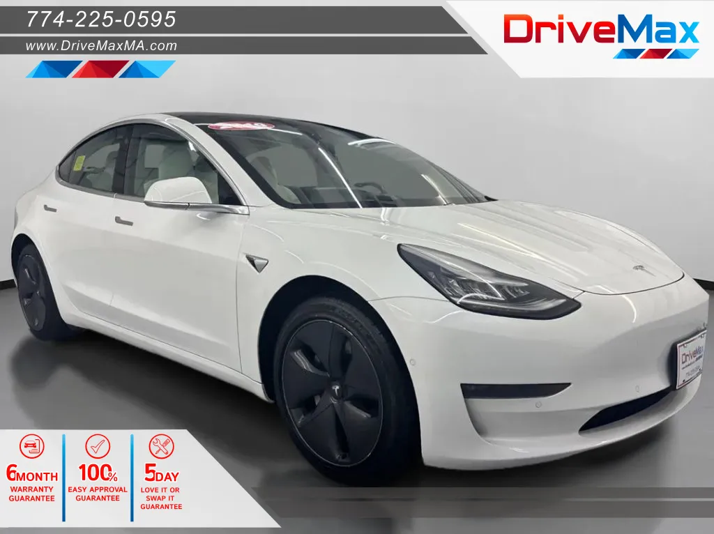 Blue 2019 Tesla Model 3 Long Range Sedan 4D for sale in West Bridgewater, MA