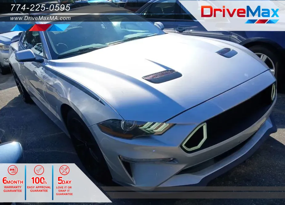 Silver 2019 Ford Mustang EcoBoost Coupe 2D for sale in West Bridgewater, MA