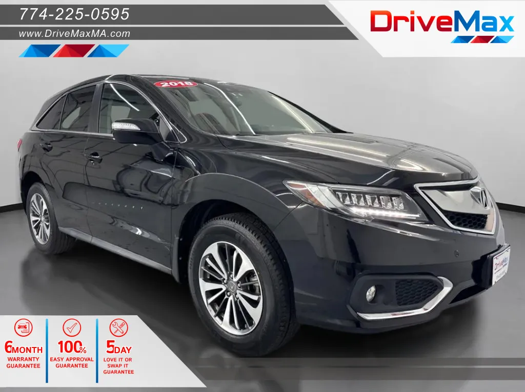 Black 2018 Acura RDX Advance Pkg Sport Utility 4D for sale in West Bridgewater, MA