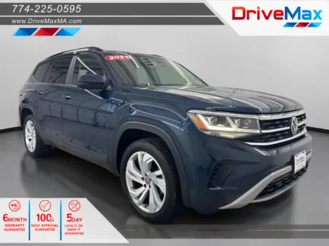 Blue 2021 Volkswagen Atlas SE 4Motion w/Tech Pkg Sport Utility 4D for sale in West Bridgewater, MA