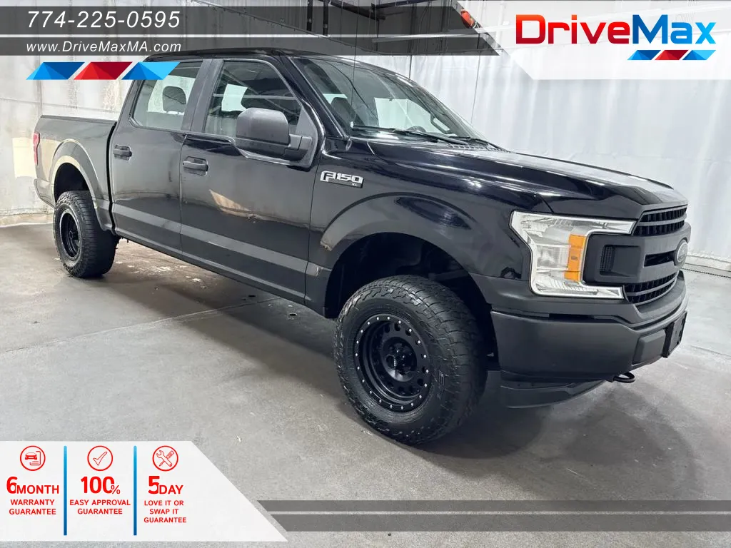 Black 2018 Ford F-150 SuperCrew Cab XL Pickup 4D 5 1/2 ft for sale in West Bridgewater, MA