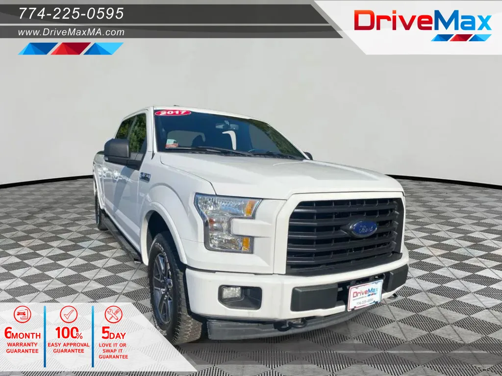 White 2017 Ford F-150 SuperCrew Cab XLT Pickup 4D 5 1/2 ft for sale in West Bridgewater, MA