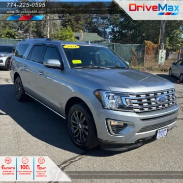 Silver 2021 Ford Expedition MAX Limited Sport Utility 4D for sale in West Bridgewater, MA