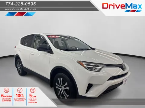 White 2018 Toyota RAV4 LE Sport Utility 4D for sale in West Bridgewater, MA