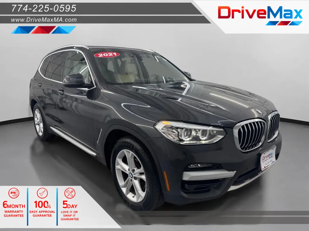 Gray 2021 BMW X3 xDrive30i Sport Utility 4D for sale in West Bridgewater, MA