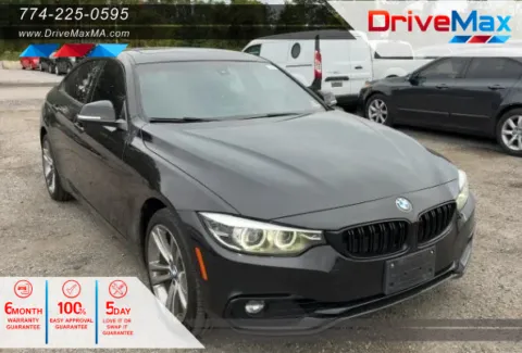 Black 2018 BMW 4 Series 430i xDrive Gran Coupe Sedan 4D for sale in West Bridgewater, MA