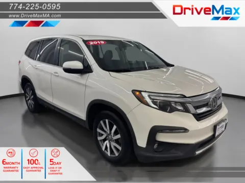 White 2019 Honda Pilot EX Sport Utility 4D for sale in West Bridgewater, MA
