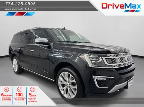 Black 2019 Ford Expedition MAX Platinum Sport Utility 4D for sale in West Bridgewater, MA