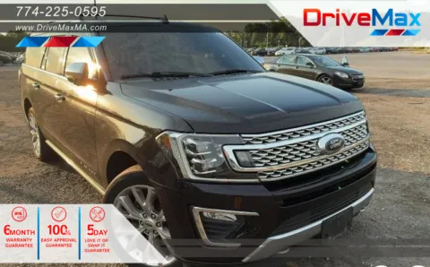 Black 2019 Ford Expedition MAX Platinum Sport Utility 4D for sale in West Bridgewater, MA