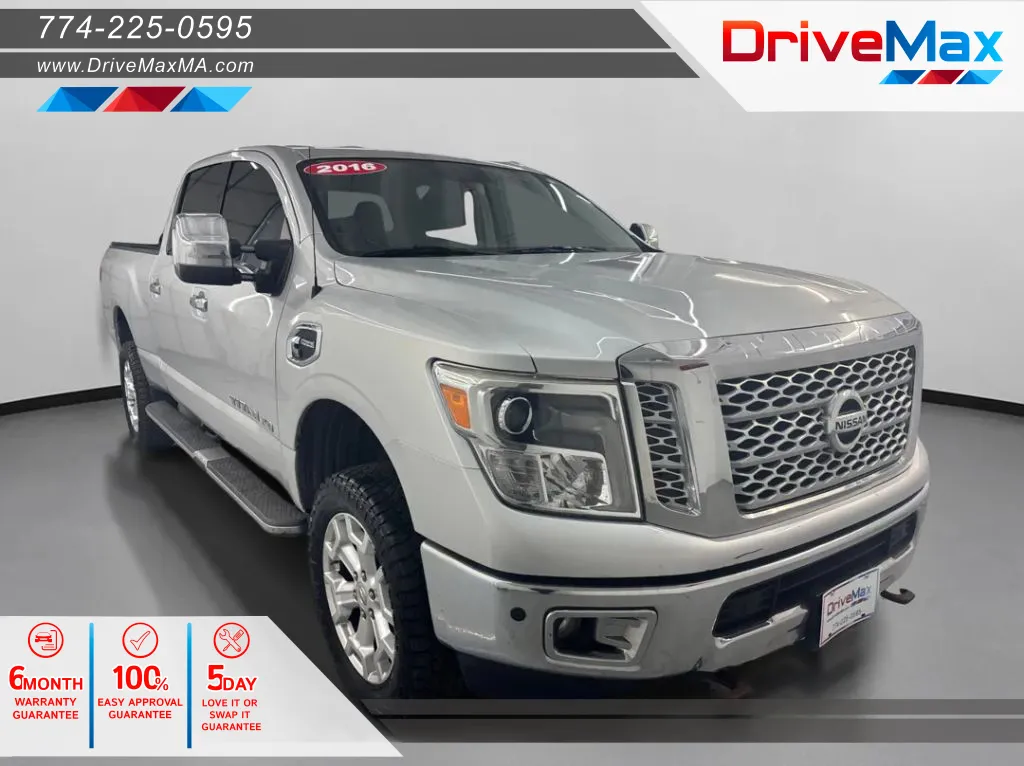 Silver 2016 Nissan TITAN XD Crew Cab SL Pickup 4D 6 1/2 ft for sale in West Bridgewater, MA