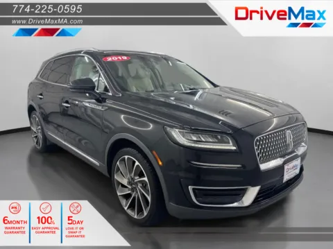 Black 2019 Lincoln Nautilus Reserve Sport Utility 4D for sale in West Bridgewater, MA