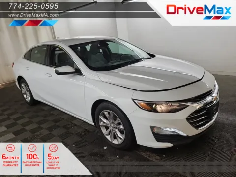 White 2020 Chevrolet Malibu LT Sedan 4D for sale in West Bridgewater, MA