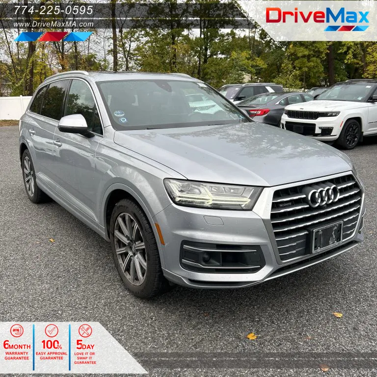 Silver 2018 Audi Q7 3.0T Prestige Sport Utility 4D for sale in West Bridgewater, MA