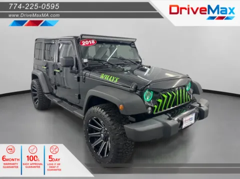Gray 2018 Jeep Wrangler Unlimited Willys Wheeler W (JK) Sport Utility 4D for sale in West Bridgewater, MA