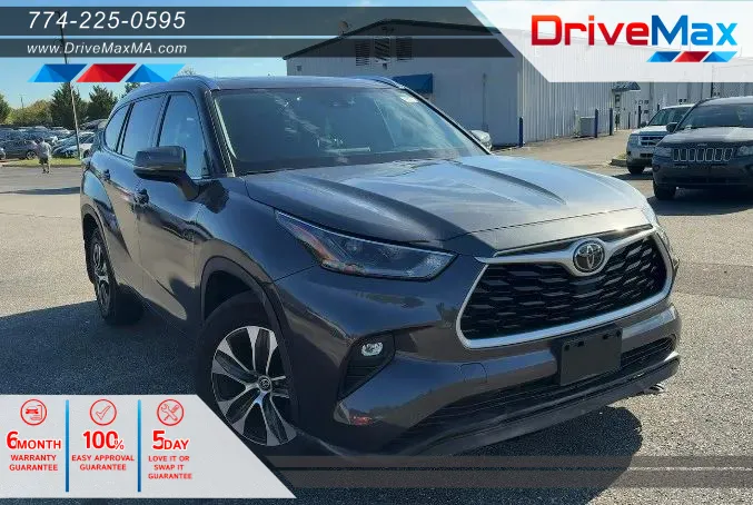 Gray 2021 Toyota Highlander XLE Sport Utility 4D for sale in West Bridgewater, MA