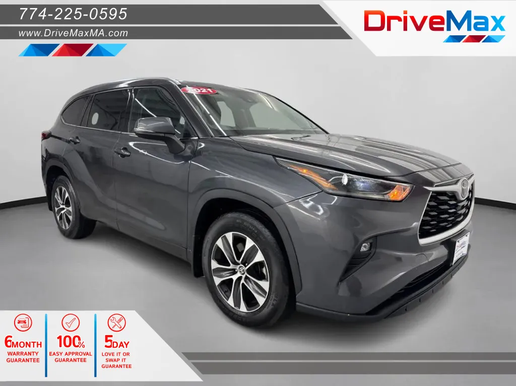 Gray 2021 Toyota Highlander XLE Sport Utility 4D for sale in West Bridgewater, MA