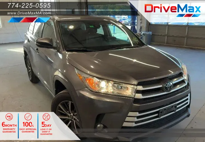 Gray 2018 Toyota Highlander XLE Sport Utility 4D for sale in West Bridgewater, MA