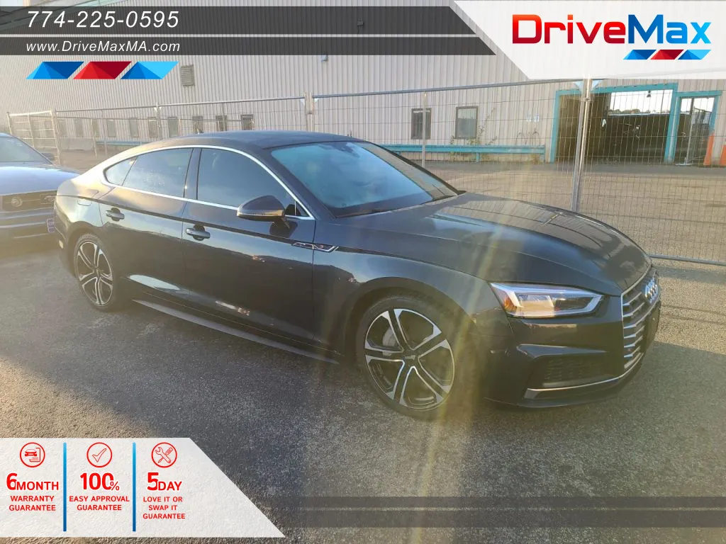 Black 2018 Audi A5 Premium Plus Sedan 4D for sale in West Bridgewater, MA