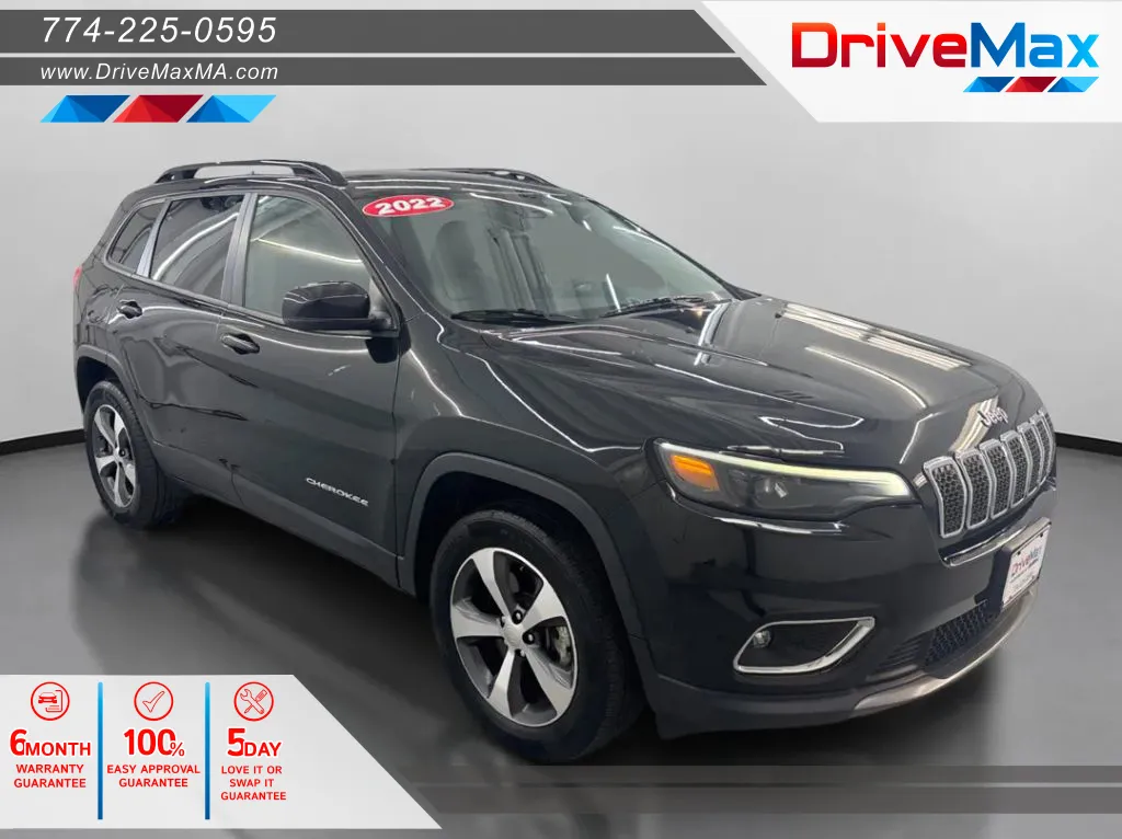 Black 2022 Jeep Cherokee Limited Sport Utility 4D for sale in West Bridgewater, MA