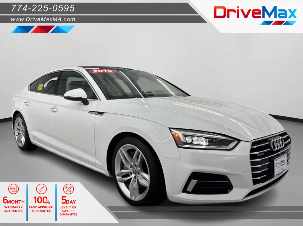 White 2019 Audi A5 Premium Sedan 4D for sale in West Bridgewater, MA
