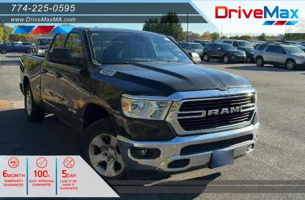 Black 2021 Ram 1500 Quad Cab Big Horn Pickup 4D 6 1/3 ft for sale in West Bridgewater, MA