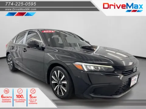 Black 2022 Honda Civic EX Sedan 4D for sale in West Bridgewater, MA