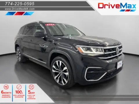 Black 2022 Volkswagen Atlas SEL Premium R-Line 4Motion Sport Utility 4D for sale in West Bridgewater, MA